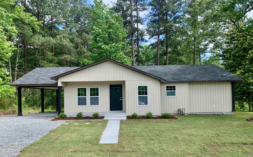 EAST END COMMUNITY**TAKE A LOOK AT THIS BEAUTIFUL 3 Bed-2 Bath HOME**almost on 1 acre**this Home been completely remodeled from Head to Toe**Master Bedroom with big walk in closet and New Bathroom**New Electric**New Plumbing**New HAVC**New Roof**New Siding**New Windows**New Doors**New Kitchen with Granite Countertops & Kitchen Appliances**New Flooring**New Light Fixtures**New Guest Bathroom**big Backyard**3 Carports**Storm Shelter**and so much more**Close to Little Rock, Bryant, Bauxite & Sheridan**Seller is providing a 1 Year Home Warranty to the Buyer**Setup your Showing today