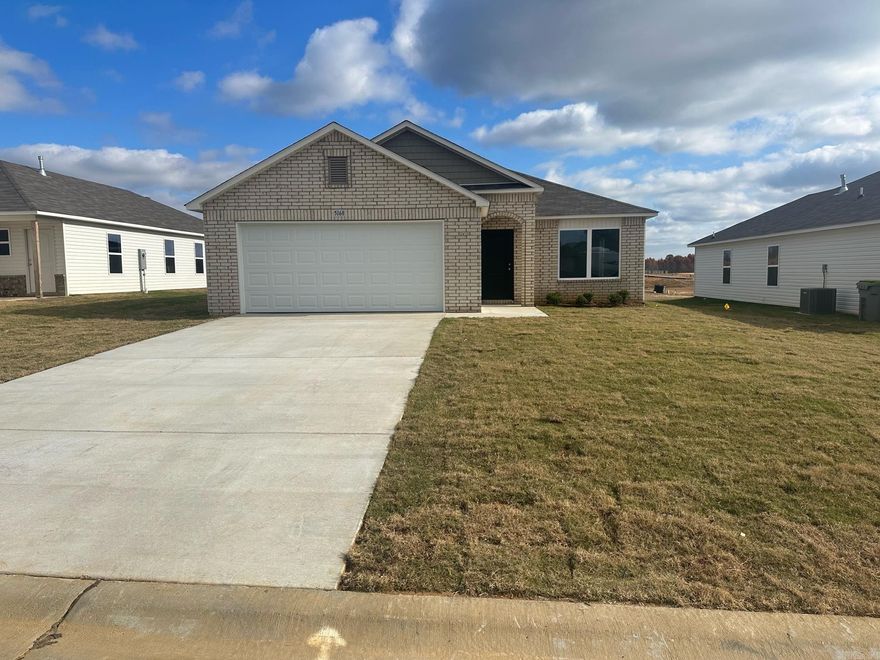 The modern looking Baltimore plan! The welcoming entry flows into the Great Room, then into the spacious Kitchen, and out the back door to a covered back patio. Bedrooms 2 & 3 are just steps from the Bathroom and the Laundry Room. The Master Suite is just off the Kitchen in the rear of the home, and has a spacious Master closet! Upgrades included in this home: Soaker tub/shower upgrade in the Master Bath, Cheyenne style interior doors throughout the home, crown molding in Living Room and Kitchen and Dining and Master Bedroom. Also includes attic stairs.   THIS HOME IS SCHEDULED FOR COMPLETION BY LATE NOVEMBER.