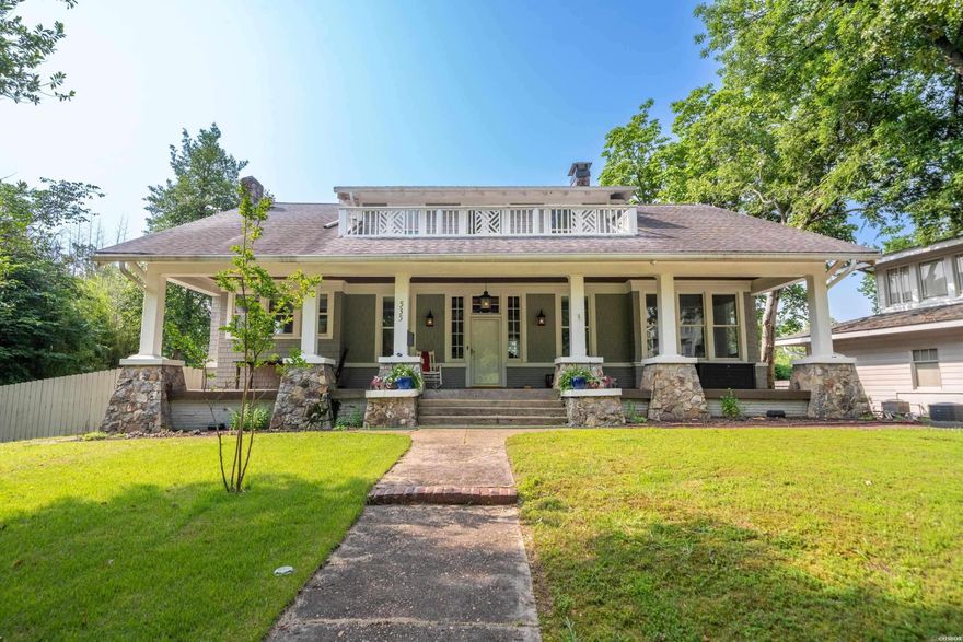 Located along Prospect Avenue near downtown Hot Springs, this fully remodeled 4 bedroom, 2.5 bath craftsman-style home offers the perfect mix of historic character and modern upgrades. Inside you'll find beautifully refinished hardwood floors, tall ceilings and thoughtful details throughout. The spacious primary suite features a custom-designed bathroom with upscale finishes. The separate dining room offers the ideal setting for hosting family dinners or gatherings. There are three bedrooms upstairs, along with a separate living area which could be easily converted to a 5th bedroom. The large basement downstairs offers additional storage for all your belongings. The outside offers a large front porch and rear deck, along with a fully fenced backyard. Historic charm, generous living spaces, and a prime location make this a standout property in one of Hot Springs’ most desirable areas.