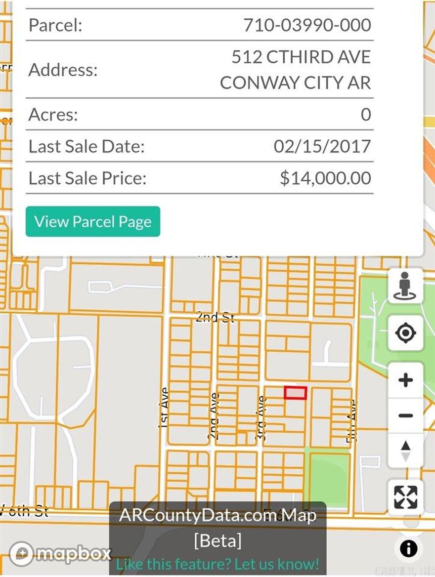 This is property is also located within walking distance to where the new Aquatics Center is now being built. Cloned listing due addresses  ZONED R-2  Properties highlighted in RED -Prime Wooded lots  located by the old airport, airport softball field, and 5th ave park / splash pad. Great for building duplexes  or residential homes etc.. 24 lots total won't be broken up. Lots 1- 8 Hays ADD Blk 20 ( CRNR Cedar & Fourth Ave) Lot 9- 16 Blk 20 Hays ADD ( CRNR Poplar &  Fourth Ave)Lots 25-29 Blk 19 Hays ADD ( Fourth Ave) Lots 30,31,32  Blk 19 Hays ADD ( 512 C Third Ave)Conway AR 72032 Faulkner County