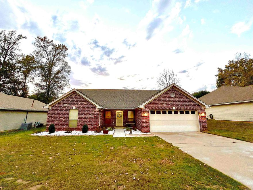 Here's your chance to own a clean, comfortable, well-maintained home in a quiet established neighborhood.   Recent improvements, less than 5 years, include new paint thru out, HVAC, and brand new dishwasher.   Roof and water heater are approx 9 years old.   Wood laminate in living room, tile in wet areas and carpet in bedrooms.   There's plenty of storage - and all bedrooms have walk-in closets.   The eat-in kitchen offers a breakfast bar and pantry.  There's lots of counter space too! The primary bedroom offers a seated walk-in shower and separate jetted tub.   The living room is roomy and offers a gas logs fireplace to enjoy.  Separate laundry room.  You are sure to enjoy the comforts of the screened in back porch!  The large, level, fenced backyard offers plenty of room for playing and entertaining or for your pets.   Storage shed and security system convey.   see agent remarks...