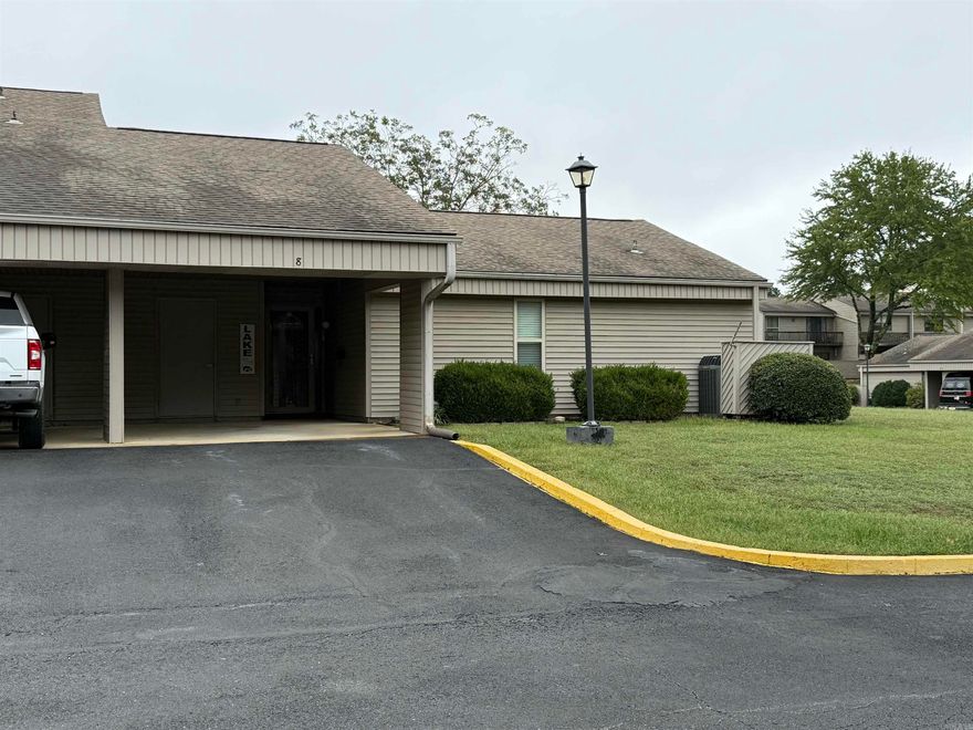 ONE-OF-A-KIND, one-level, expanded Lakewood Condo with carport & enclosed shop!!  Nicest Lakewood Garden unit you'll find!!  Awesome updates, including addition of large family/dining room on the back to enjoy, a thermostatically controlled electric fireplace, nice appliances, open kitchen/living/dining area, custom oak cabinets, quartz countertops, built-in desk & bookcase, walk-in shower.  At this price, it's fully furnished (with few exclusions). Trane HVAC '17, Marathon water heater.  Custom attached workshop!!  Many other nice features.   A great forever home if you're looking for no maintenance, 1-level in center of Fairfield Bay.