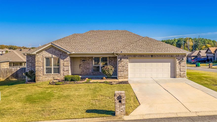 You have got to see this incredible home in a wonderful neighborhood! Featuring 4 bed, 2 bath, this open floor plan home boasts tons of extras and updates! Vaulted ceiling in the living room, granite countertops and travertine backsplash in the kitchen, brand new LVP throughout the entire home minus bathrooms and more! Fresh paint throughout the entire home makes this home feel like new! Split floor plan for optimal functionality! Sitting on a corner lot gives you extra yard space, and did we mention the MASSIVE covered back deck that is the perfect spot for entertaining! Added bonus, brand new roof in 2023! You dont want to miss this home! Call your favorite agent today to schedule your showing!