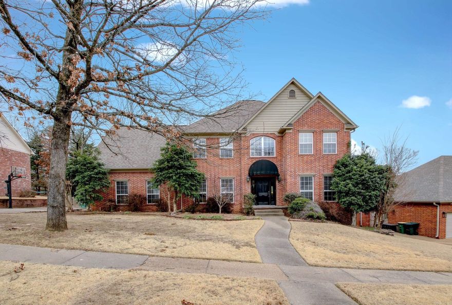 Welcome to your new warm and inviting home located at 12 Iviers Drive in Chenal Valley's Bayonne neighborhood!  Classic traditional home with open floor plan concept in the living/eating area consisting of den with a gas log fireplace and an desk/work station that flows into a large eat-in area and the kitchen that has white cabinets, granite countertops with stone backsplash, s/s gas stove/oven, microwave and dishwasher. Formal dining room. Office with French doors. Hardwood floors in all of these areas.  Laundry room. All bedrooms are upstairs plus a large game room/bonus room.  Great floorplan that gives you a lot of space.  Fully fenced large backyard with a deck.  2 car side loading garage.  Convenient location with easy access to Cantrell and Chenal Parkway. See agent remarks for updates.