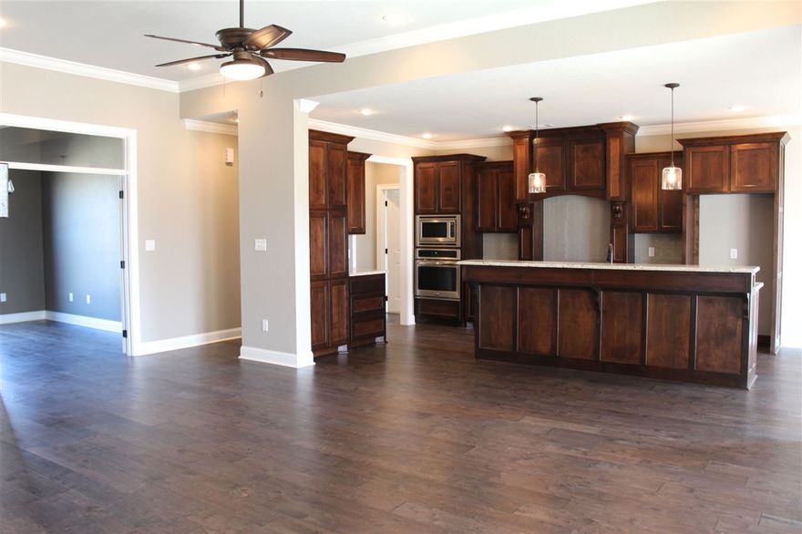 Quality built by Greeson Construction. 4 Bedroom, 3 full baths, rock, gas fireplace and all the extras. Hand scraped wood floors, custom cabinets, custom home!!