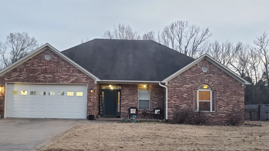 Don't miss out on this amazing Home in a Desirable Family Neighborhood. This 4 BR 2 Bath over 1900 sq ft home has a great floor plan. Enter thru a large entrance to a huge LR with a Gas(Buried Propane Tank) Fireplace, then it opens to the right side to a wonderful Chefs Kitchen with tons of Gorgeous stained Cabinets including a double pull out drawer pantry. Sellers upgraded Counter tops to a beautiful Granite in Oct 2021. Master BR large with a pan Ceiling detail, Master Bath includes double Sinks, Shower, Soaker Tub, double closets and a private toilet room. Spacious hall opens up to 3 other nice size Bedrooms and a great 2nd bath to include double Sinks and door separating the Tub/Shower/Toilet Rm. Great when more than one needs to get ready at same time. Upgrades Previous sellers did include New HVAC in 2020, Newer WH, New Lux Vinyl flooring in 2018.  Out Back you will find a gorgeous Brick paver patio surrounded with raised Beds and a nice Pergola great for entertaining or just relaxing.  All this on right at an acre Home is being sold AS-IS except 3rd party Repairs and Seller is negotiable on a possible Roof Allowance if Needed with accepted offer. Please see Agent remarks.