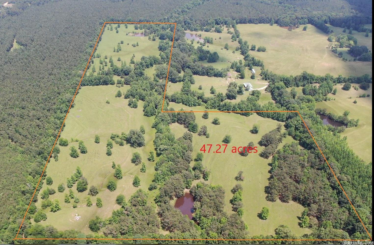 At the end of Bradley 227 there is a legal easement that will allow access onto the property. This is a beautiful property with 2 ponds and the opportunity to have a home / farm or a place to hunt.