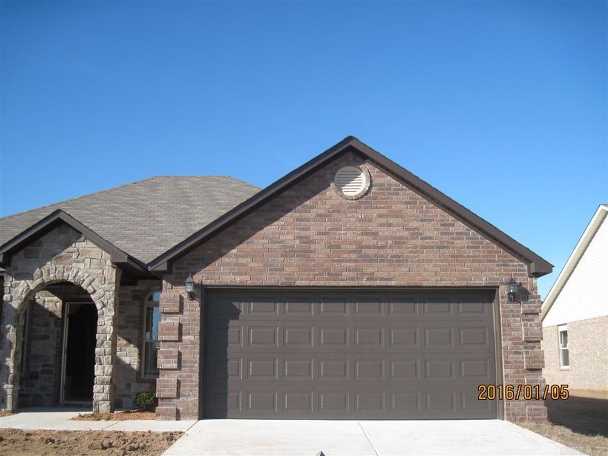 This is a  single story 4bdrm / 2ba all brick split floor plan  home. The entryway has two eye catching columns that is a must see. Granite counter tops in the kitchen , double vanity in master bath with walk in shower and  Jacuzzi tub and Covered Patio.