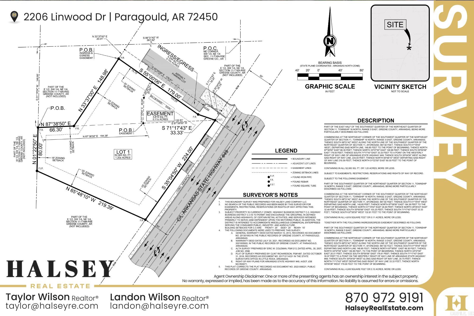 Metes & Bounds - Commercial Sale