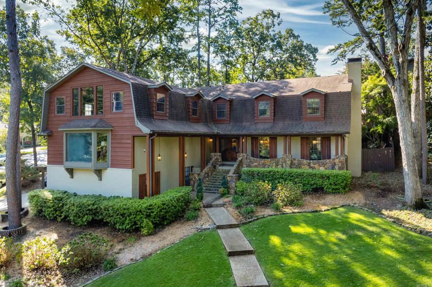 Wonderful Longlea just off of Pebble Beach! Old Time pine floors! Spacious Living Room with fireplace. Large formal dining with built-in Corner Cabinets. Chef's Kitchen with island, granite counters, pantry and antique slate floors.  Breakfast area flows into the large den with fireplace and wet bar.  French doors open to a private oasis with 16X32 heated pool and hot tub!!  Deck space for seating & dining area!  What a place to call home!!  Approximately 950 square foot two story Game Room/Media Room with balcony above with all sorts of style!! This rustic retreat has built-in bookcases and a beautiful view! There is a guest bedroom and bath on the main level!  The upstairs has 4 nice bedrooms.  The huge primary bedroom features fireplace and vaulted ceilings!!  Beautifully updated baths! This is a great family home!