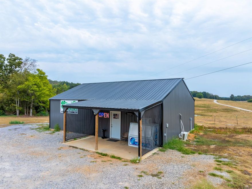 Like-new 1,200 sq ft commercial building on 1 acre in Poughkeepsie, AR with walk-in cooler, bathroom, and open floor plan. Originally built as a convenience store, this property is highly versatile—convert to residential with ease, or use for a butcher shop, taxidermy, workshop, or retail space. Affordable investment near the Strawberry River in a prime hunting and farming area. 1,200 sq ft open layout with walk-in cooler Bathroom with sink and toilet Concrete floors, all-electric Room to expand or add a residence Prime location in Sharp County hunting & farm community This is a rare opportunity to own a flexible, affordable commercial property in north-central Arkansas.
