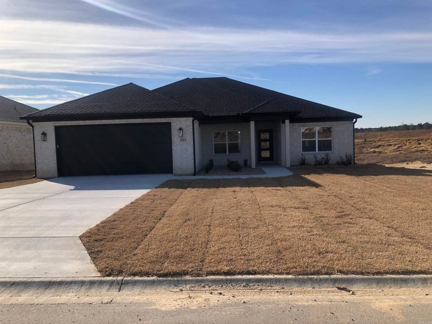 New construction! Four bedrooms and an office / study. Large picture windows in great room and dining area. Covered front and back porch. Primary bedroom has a walk in closet. 3 Full baths!