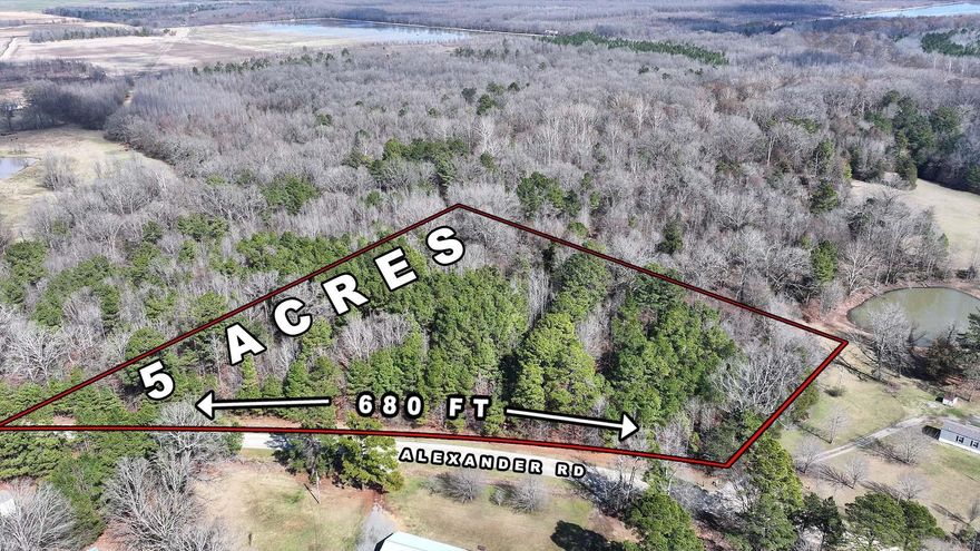 5 unrestricted acres with 680 feet of frontage… Level, wooded land in a quiet country area south of Pine Bluff. No restrictions… so you can hunt, place a mobile home, or build a cabin. Easy access, outside the city limits, and a solid long-term hold.  Electric… Entergy Arkansas Water… Liberty Utilities