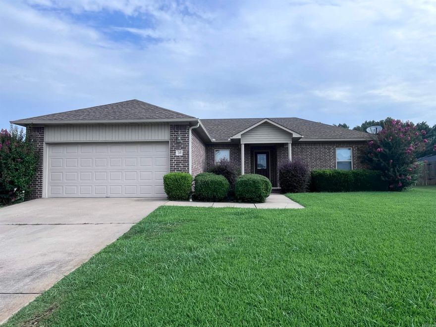 Welcoming 4-bedroom, 2-bathroom brick house in the Cabot School District. Split floorplan, vaulted ceiling and luxury vinyl plank flooring in the living room. The kitchen offers plenty of cabinetry and the refrigerator is included. Master bedroom has a tray ceiling, and the bathroom has dual vanities and a walk-in closet with built-in shelving. Fully fenced in backyard with concrete patio perfect for entertaining or relaxing. Only minutes from the interstate for quick travel to Little Rock, Conway and Searcy. This 4-bedroom home will not be on the market long. Act quickly! **Edge Realty is proud to offer deposit-free living to qualified renters through Obligo! We understand that moving costs can add up, so we want to extend financial flexibility to our residents. Learn more about the benefits of deposit-free living with Obligo at myobligo. com.