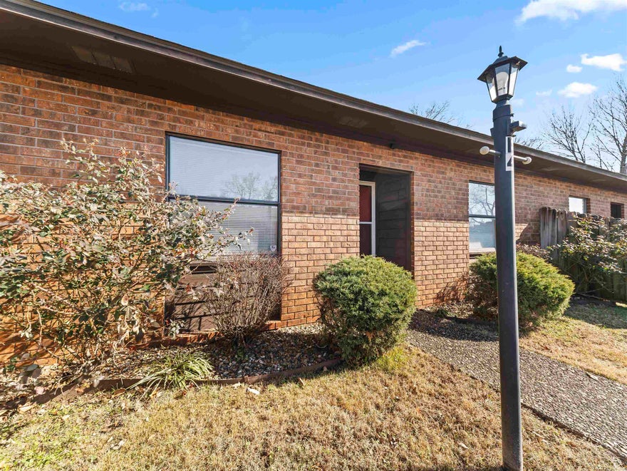 Small, intimate complex close to shopping, medical facilities, and restaurants. Ground level. No steps. Park at your front door. Privately fenced patio with storage.  Nice inground pool and pavilion. Great for a private residence or a rental income.