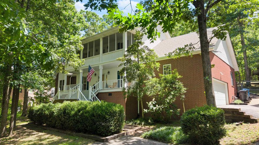 Discover your own private sanctuary nestled in the Valley View School District.  Surrounded by mature, towering trees, this secluded home offers a rare blend of natural serenity and modern sophistication.    Upon entering the home, you're greeted by an abundance of natural light illuminating each space with a warm, inviting glow.  There are beautiful hardwood floors throughout the main living areas and upstairs, that enhance the home's open feel and thoughtful design.    With 5 bedrooms (2 downstairs and 3 upstairs) and 3.5 baths, this residence is perfectly suited for comfortable daily living and elegant entertaining.  The heart of the home is a chef-inspired kitchen (including granite countertops, a Jenn-Air gas stove, coffee bar, and generous workspace) and two light-filled dining areas.      The remodeled primary suite offers a spacious, comfortable retreat and is accented by a spa-like bathroom which includes large dual closets, a tiled shower, and a soaking tub.    Step outside and experience the charm of the inviting front porch, complete with a swing that's perfect for unwinding and listening to the sounds of nature.