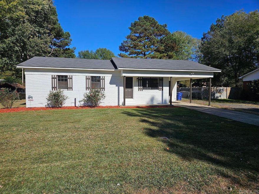 Freshly remodeled inside and out!  Large covered deck sitting on oversized fenced backyard with small shop building and additional storage. A must see!