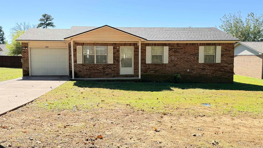 Super Cute Home!!! Beautifully updated three-bedroom, one-and-a-half-bath home located in a desirable subdivision within the city limits. This property features a NEW roof, a one-car garage with a concrete approach, and a spacious lot offering ample outdoor enjoyment. Inside, you’ll find tasteful renovations throughout and a functional floor plan designed for comfort and convenience. The kitchen will include all furnished appliances, providing a move-in-ready experience.  Situated close to schools, dining, and shopping, this home offers both modern updates and an ideal location. A must-see!! Call today for a showing!! It will not last long!