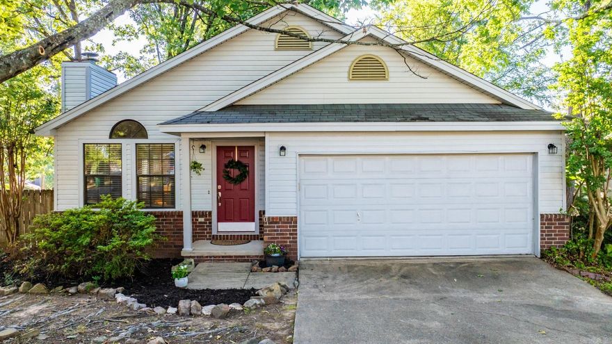 Welcome to this fantastic one-level home nestled in the desirable and convenient neighborhood of West Little Rock. The exterior features durable vinyl siding and gutters, complemented by a charming front yard with a mature tree providing natural beauty and shade. Inside, the eat-in kitchen opens seamlessly to the great room, which boasts a cozy brick fireplace with gas logs and a remote start. The vaulted ceiling with an exposed beam and ceiling fan adds to the room's spacious and inviting atmosphere. French doors lead to a side deck, perfect for outdoor relaxation and entertaining, and the privacy-fenced yard ensures a secure and serene environment. This home combines functional living spaces with stylish touches, making it ideal for both everyday living and entertaining. Don’t miss the opportunity to make this beautiful property your new home in West Little Rock! See agent remarks