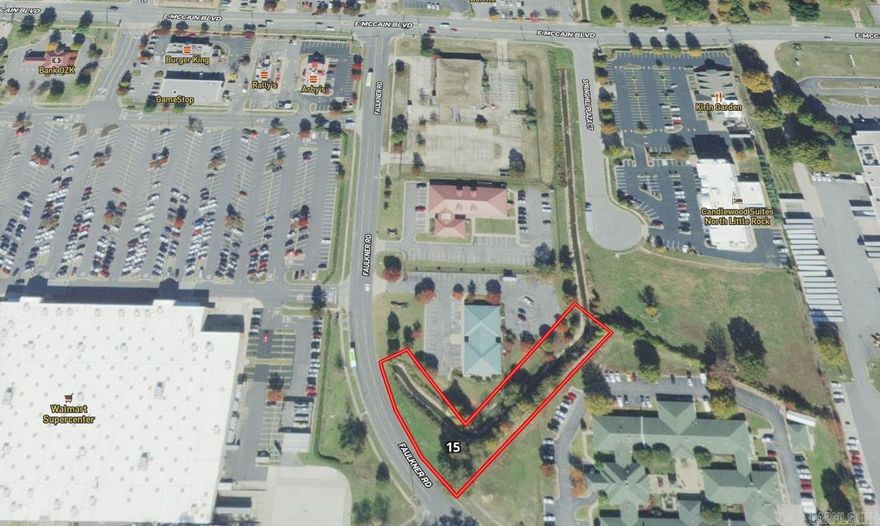 REAL ESTATE AUCTION - SEPT 27TH, 10AM  - WYNDHAM RIVERFRONT HOTEL, 2 RIVERFRONT PL., NLR, AR -  33 properties total that are divided up north of the Arkansas River located in Morgan, North Little Rock and Jacksonville and south of the Arkansas River located in Southwest Little Rock and Mabelvale.  Industrial, Commercial, Residential Single and Multifamily Lots selling    Lot #15 - Parcel#: 23N0110100204 • Subdivision and Location: Springhill Dev., Richards Rd., North Little Rock, AR 72116 • Size:  1.0 acres • Zoning: C3 • Estimated taxes: $2.96  • Description: East of Walmart NLR off McCain Blvd., Drain ditch, Check-mark shape, North Little Rock, AR 72116  See also MLS: 24029438, 24029440, 24029440, 24029442, 24029443, 24029444, 24029445, 24029446, 24029449, 24029450, 24029451, 24029605, 24029609 , 24029620, 24029626, 24029630  Call agent for auction terms