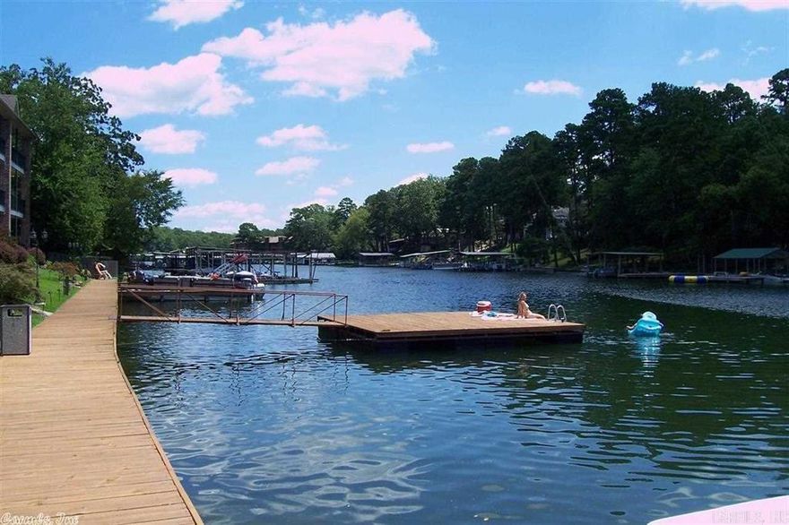 Very Nice Luxury Condo on Lake Hamilton!  Just off Central Ave close to everything! Restaurants, Shopping, Marina just couple minutes away. Oaklawn just several minutes away! New light gray paint! Kitchen has Granite Counters, SS Appliances including side by side Fridge, DW, Stove, Microwave and another ice-maker by the sink! Washer and dryer included! Master Bedroom and Liv Room open to 8x30 Covered Balcony and then only 25' to Lake! Tall Ceilings and Crown Mold throughout! Available June 1st!  $1295/mo