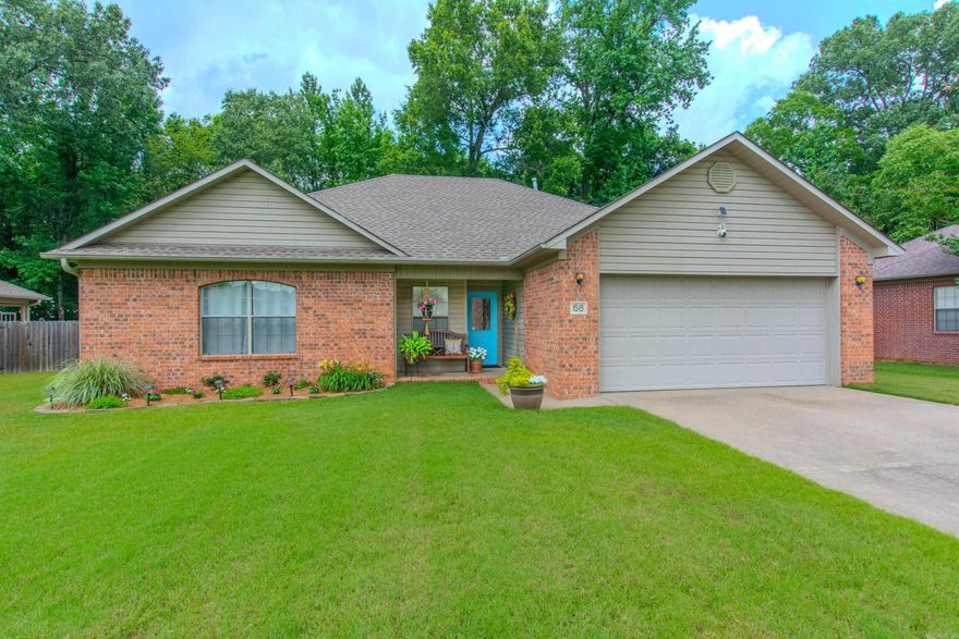 Step into this beautifully updated and move-in-ready home nestled in a peaceful neighborhood with no backyard neighbors—just serene green space! The backyard is a true retreat with well-maintained flower beds, a cozy fire pit, and plenty of space to relax or entertain—perfect for enjoying Arkansas evenings under the stars. This well-maintained 3 bedroom, 2 bathroom home boasts a long list of recent updates completed within the past two years, including a new HVAC system, new water heater, new stove, and new kitchen faucet. The kitchen shines with freshly painted cabinets and the entire interior has been updated with modern paint colors throughout. Enjoy updated bedroom flooring, a stylish shiplap decorative wall, and immaculate landscaping that adds exceptional curb appeal. The roof was replaced in 2023, giving added peace of mind. Don't miss your chance to own this beautiful home in the heart of Cabot—schedule your private tour today! Agents see remarks.