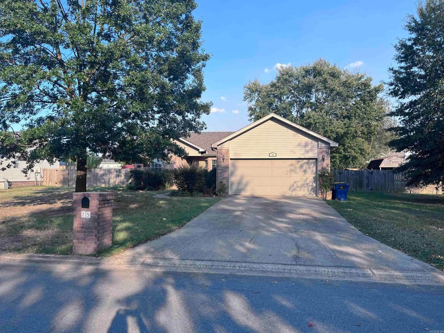 Welcoming 3 bedroom, 2 bath home brick house tucked in the heart of Cabot. Minutes from shops, restaurants, schools, parks and the highway! Freshly painted throughout and new carpet in the bedrooms! Fireplace and vaulted ceiling in the living room, dual vanity and double closets in the master bathroom, large privacy fenced backyard and a storage building! Refrigerator included! This house is ready to be your home! *No pets allowed