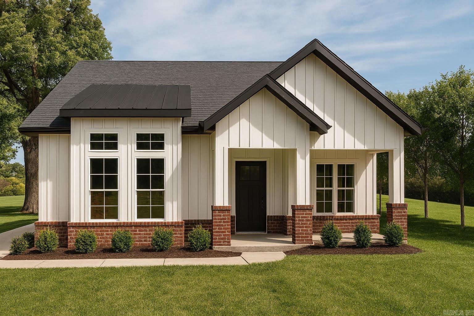 This beautifully designed 3BR/2BA new construction home is packed with thoughtful features and timeless finishes throughout. Inside, you’ll find fully tiled bathrooms with double sinks, including a master bath with a sleek stand-up shower. The living room showcases a gas log fireplace, wood beams, and a built-in coffee station, creating a warm and inviting space. The kitchen is a true highlight with quartz countertops, stainless steel appliances, a gas stove with pot filler, pantry, and formal dining room perfect for gatherings. Durable LVP flooring runs throughout the home, and added conveniences include a dedicated laundry room with sink, mud room area, and a detached 1-car garage. Step outside to enjoy the covered back porch complete with its own gas fireplace—perfect for relaxing or entertaining. Act now to collaborate with our builder and make this home uniquely yours! Photos will be updated throughout construction, showing progress and renderings of the final look. Agent: See remarks.