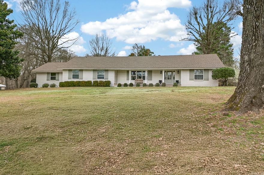 Rare Find! Beautiful completely remodeled home sitting on 4 Ac lot covered in pecan trees across the street from Rolling Hills Golf Course! This home has it all! 4 BR 3BA, Dining room, office, 18X36 inground salt water pool(2022) storm shelter, and barn. Home has new plumbing and electrical. See list of updates in assoc docs. Don't miss out on this one! Very Nice and great location! Call today for your viewing.