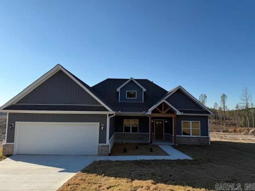 Move in before the holidays! Welcome to your dream home on a little over 3 acres. This new construction home boasts 4 cozy bedrooms and two well-appointed bathrooms, creating the perfect refuge from the daily hustle. Step inside to discover an open floor plan that invites natural light to wander freely through spacious living areas. The kitchen is a chef's haven with handcrafted cabinetry and upgraded appliances combining durability and elegance. The primary bath features a custom tile shower that feels like a spa retreat. With a generous lot size this outdoor space is tailored for relaxation and enjoyment. Don't miss out on this one!