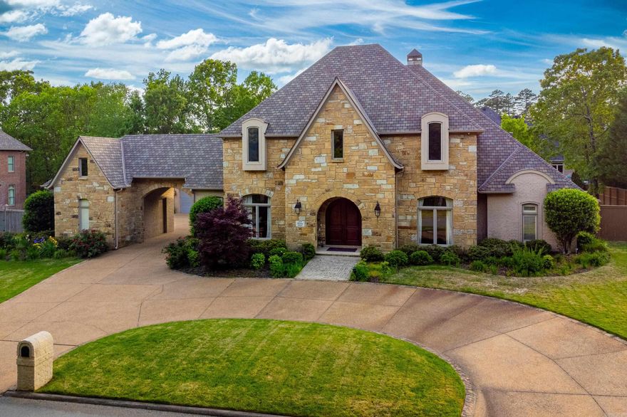 Timeless elegance combined with transitional function and beauty are some of the features found in this impeccably maintained and classic estate home. Impressive heated travertine and marble floors flow thru-out the main level from the front foyer showcasing the mahogany clad study, spacious living areas, luxurious primary suite and fantastic kitchen and dining areas. Chef's kitchen with stacked granite, gas range, SS appliances and plenty of prep and counter space for daily living as well as grand entertaining. Primary suite with gas FP, sitting area and huge stunning marble bathroom and large closet apart from a flex room/5th bdrm w/half bath. Upstairs hardwood floors, 3 large BDRMS, 2 BA, family/game room, workout/storage room and floored attic storage. Smart home capabilities. Gorgeous oasis outside with new pool & spa and beautiful landscaping. So many extras! Come See!