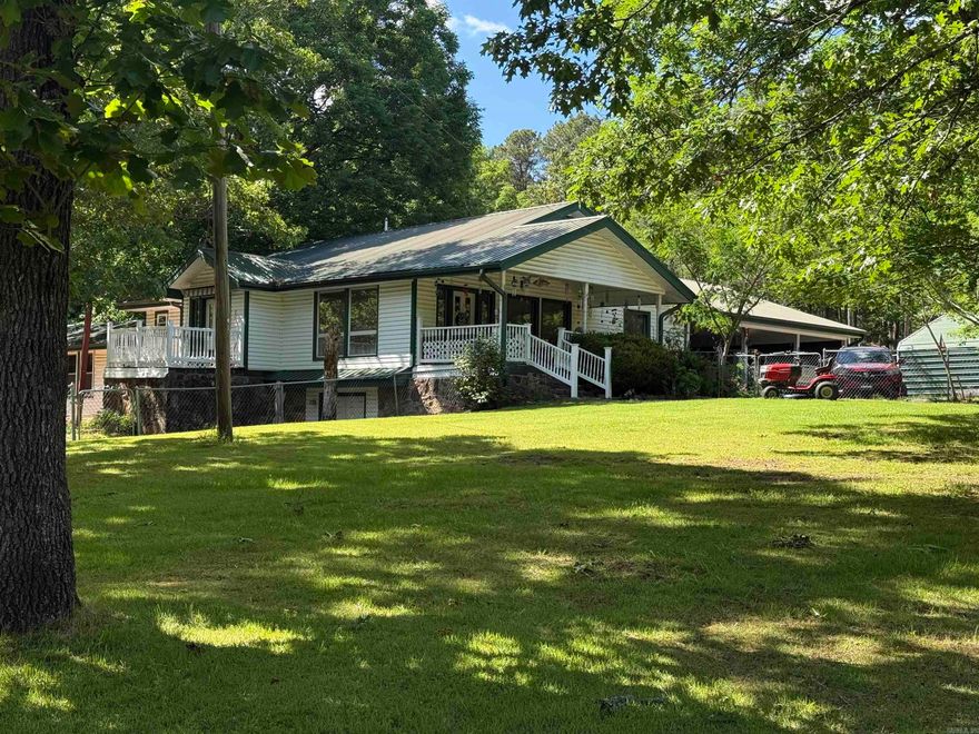 Looking for peaceful country living with lots of space? Or a weekend retreat with enough room to sleep all of the family and their friends?!  Even room for boat and RV storage. The main storage is a metal 24 x 40 ft. shed and there is also a 12 x 13 ft wooden shed with a 15ft lean to on the side. Even a large chicken coop on the back of the property! The home itself has storage everywhere. Not included in the square footage is a 648 sqft partially finished walk-out basement. Located just 3 miles from Hill Creek Marina.