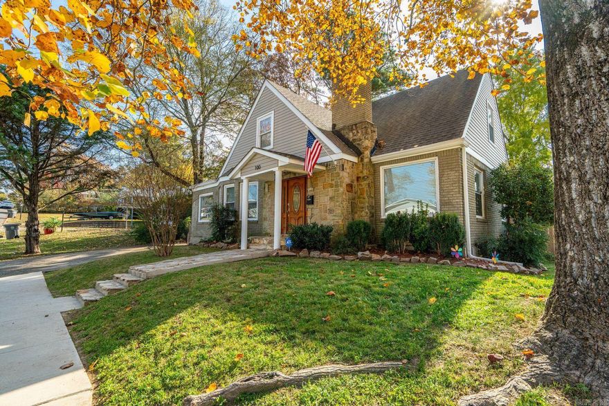 Welcome to 100 Forest Park Place, a beautifully maintained 1939 home that has been thoughtfully remodeled in 2010 and again in 2023. Offering 3,188 square feet, five bedrooms, and three baths, this residence combines timeless character with modern updates. The main kitchen features granite countertops, a gas stove, and fresh finishes, while the downstairs has been upgraded into a complete mother-in-law suite or rental space with a brand-new kitchen, bedroom, bath, and shop. Two fireplaces, one on the main level and one downstairs, add warmth and charm throughout. The split bedroom floor plan provides flexibility, with one bedroom on the main floor, three upstairs, and one downstairs. A breakfast area complements the full-sized dining space, and an additional room can serve as a formal dining room, office, or playroom. The oversized laundry room doubles as extra pantry storage, ensuring convenience. Outside, a new backyard fence creates a safe and spacious area for children, pets, or entertaining, with plenty of room for additional parking. Situated on a corner lot at the end of a quiet street with no through traffic, this home offers privacy and comfort in a welcoming neighborhood.