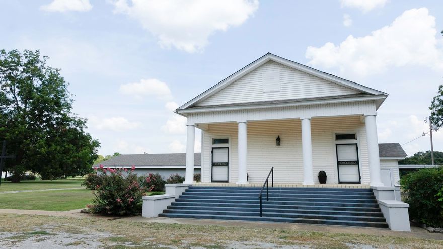 Check out this unique Vandale, AR property! The original portion of the building was constructed in 1857 and has since undergone many tasteful updates. The Sanctuary has been freshly painted with inset side lights on both sides, platform railing, and two ceiling fans. The lobby has undergone renovation with Men's and Womens restrooms installed. Each restroom has a handicap stall, regular stall, and sink. The kitchen cabinets have been painted, along with an additional half bath added in the fellowship hall. Two new HVAC Air Returns have been installed along with one new heat unit. On the exterior, you'll find updates have been made to the landscaping as well. This property has the potential for lots of possibilities, from a place of worship,   an event venue, office space and so much more!