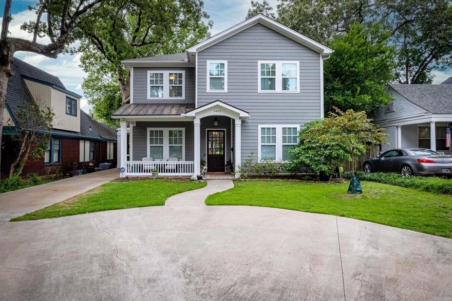 Newer construction in the Heights! Fabulous gourmet kitchen with large pantry. Large open family living with fireplace and retractable glass door that allows full access to covered terrace. Guest bedroom and bath on first level. Upstairs, the primary bedroom has a coffee bar and access to upstairs terrace and outdoor fireplace. There are two additional bedrooms upstairs with full bathrooms. Upstairs landing is a great space for homework or a home office. Extra lounge area can be additional living area or playroom. The outdoor terrace features remote screens, a cooking station, and fireplace. Less than a block from restaurants and shopping in the heights! Zoned for Forest Park Elementary.