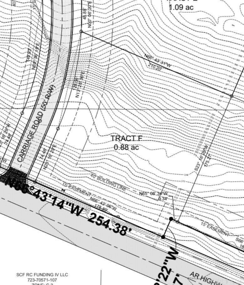 Prime commercial frontage along the most traveled thoroughfare in Cabot. 0.88 Acres in Tract F. Tracts B-G has 6.79 total acres. Located between I-57 and AR HWY 5. Across the street from Centennial Bank, Adjacent to a commercial shopping center and a Ford dealership. Seconds from Wal-Mart Shopping center. McAlister's Deli will be in Tract A. ENDLESS Possibilities. All Listed Tract MLS#s (Vacant Land) - Tract C #25034765, Tract E #25034768, Tract F #25034769, Tract G # 25034770 All Listed Tract MLS#s (Commercial Land) - Tract C #25034785, Tract E #25034788, Tract F #25034788 (Duplicate), Tract G #25034790
