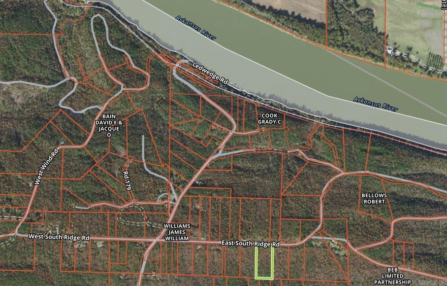 This 6 acre parcel is full of timber and privacy - near the Arkansas River! Neighbors have beautiful ridge views from their cleared acreage. This property is 25 minutes from Chenal and Walmart on Highway 10/Chenal. Utilities area available at the road. **Fiber internet is available here through Connect2First** Owner of this property is a licensed Real Estate Broker.  BOA & Plat are uploaded in the document section. Agents see remarks.