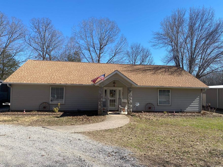 Welcome to Your Dream Home in Mountain View, Arkansas  This well maintained home has two master suites and one additional bedroom. With 3 bedrooms, 2.5 bathrooms, large covered patio, and an extra large two car garage, this property has everything you need for comfortable living.  Nestled on 1.19 acres in the picturesque town of Mountain View, Arkansas, this charming  property offers a serene escape from the hustle and bustle of city life.  This property boasts two large shops that are heated and cooled, providing ample space for storage and workspace.  Shop One is 4,000 sq ft with office space, exterior and interior rooms with an over hang area for outside storage.  Shop Two is 2,000 square feet with loading area.   The home has been well maintained with a new roof in the last year.    Step outside to a large covered patio, perfect for enjoying  the peaceful surroundings. An extra-large garage and RV parking pad offer convenience for all your vehicles and toys. The property also features a big playground, ideal for family fun and entertainment.  Large oak trees offer plenty of shade.  Enjoy the tranquility of country living while being just minutes away from town amenities.