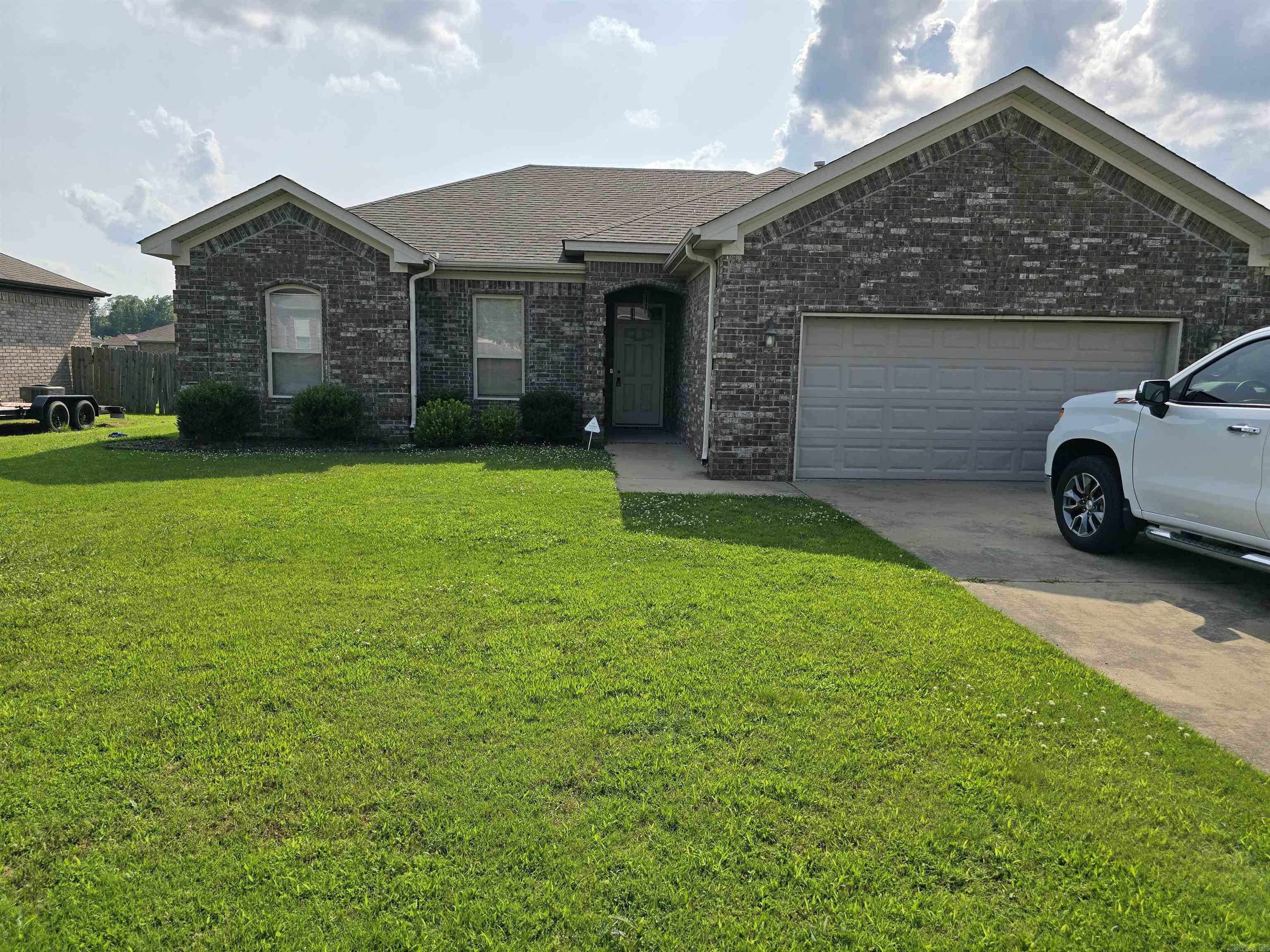 # bed 2 bath home in Cabot. Quick access to the highway. Master bath has double vanity and large walk-in closet. Includes washer and dryer. Fenced in back yard. No Pets.