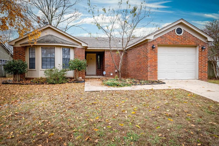 Cute one level home in the Point West subdivision. New luxury vinyl plank floors, stove and new paint throughout in Nov 2023. Vaulted ceiling and walk in closet in primary suite. Bay window in the living room provides great natural light. Gas fireplace, large backyard with patio. Close to shopping, restaurants & hospitals.