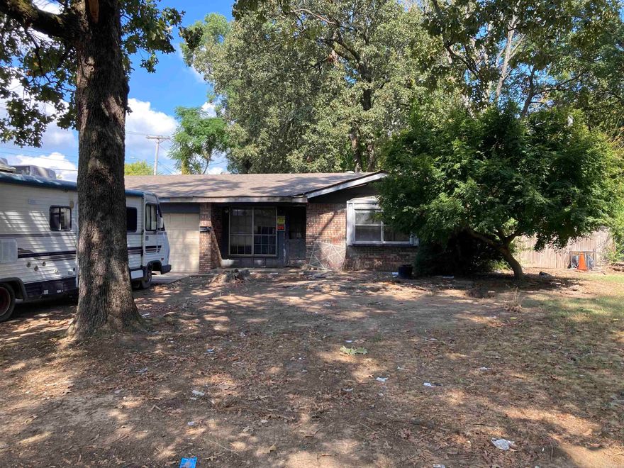 *SEE AGENT REMARKS BEFORE SETTING APPOINTMENT.*  Cash or investor type loan offers ONLY will be considered.  Lots of potential for seasoned remodeler/ house flipper.  Good floor plan, good roof, two car garage, corner lot.