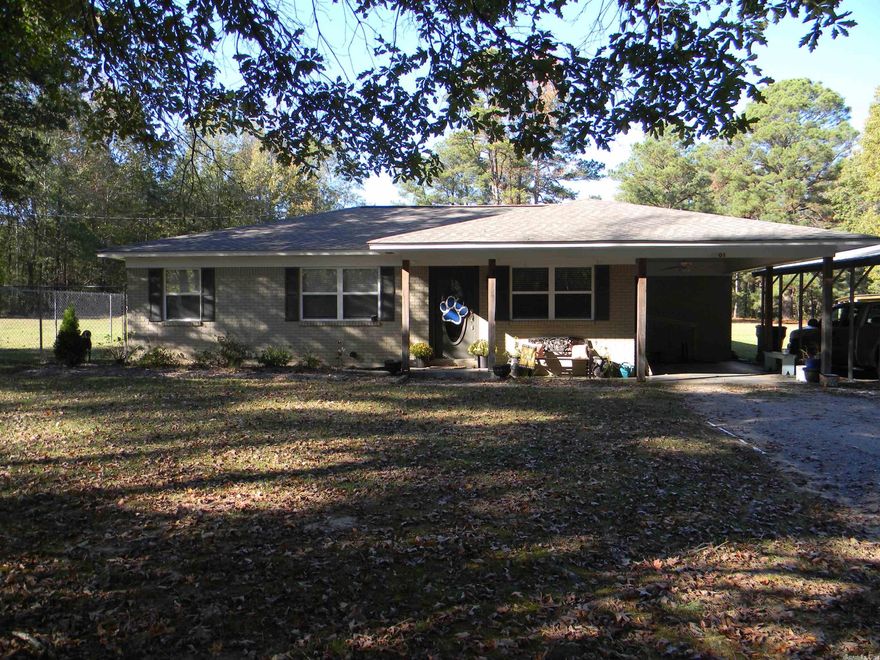 This Beautiful, 3 bed, 2 bath home was recently updated in 2018 along with adding a  new master bedroom, bath and walk in closet.  ALSO, a a new roof, 2nd HVAC system, granite countertops in kitchen and baths, Wall shower, new vanity and luxury vinyl flooring throughout. Bar and pantry added in kitchen. Large Utility room with plenty of storage. Natural gas heat for back up.  Porch and back covered patio.  Large fenced in area for family pets. Shop with lean to and electricity.  AND it's all sitting on  2.56 Acres.  THIS property has it all and IT wont last long!!! Make your appointment to tour today! (Agent see Remarks)