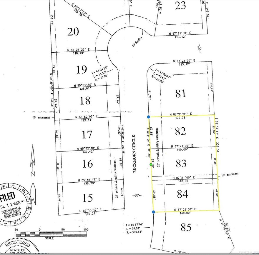 Lot 82, 83, 84 of Westgate Phase 2 Subdivision available for sale. Lots adjoin. These could be developed individually or left together. Site built homes only. Utilities available at road. First Electric Coop area electricity provider. Perryville city water and sewer. Fiber internet available.