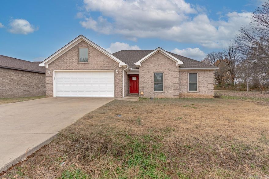Welcome to Market 105 Redwood Dr in Bono, AR! This charming 3 bedroom, 2 bath all-brick home featuring a spacious fenced backyard and inviting covered patio—perfect for outdoor enjoyment. Inside, you’ll love the popular blue cabinets, all-electric utilities, and a beautiful custom walk-in shower with a relaxing rain shower head. Built in 2021, this home offers modern style, low maintenance, and move-in ready comfort. Don’t miss this one!