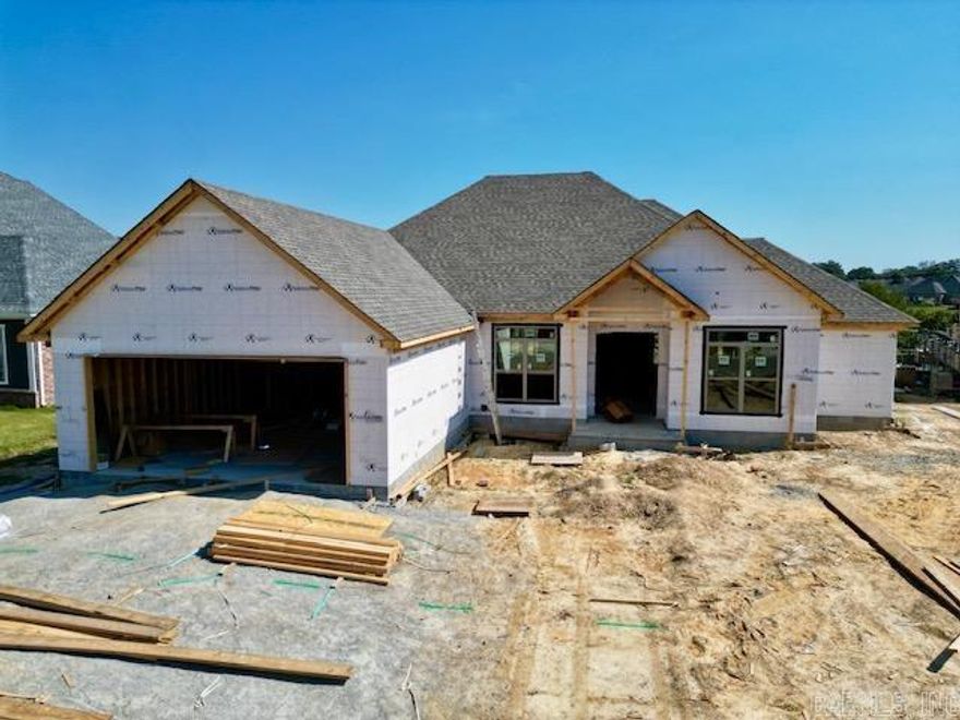 WOW! Come check out this beautiful new construction water front home in Jacksonville! This home features 4 bedrooms, 2.5 bathrooms and a formal dining room. Once you enter through the doors you step into the tall ceiling foyer with bedrooms/office to the right and dining room to the left. Right side of the home consists of 3 bedrooms and a hallway full bath with double vanities. Large open living room that opens up into the kitchen with a breakfast nook next to it. Separate dining room off the living room as well. Good size primary bedroom that connects into the en-suite which consists of dual vanities, walk in shower, soaking tub and a huge walk in closet! En-suite connects to the laundry room which flows into the back hallway by the garage and the half bath. Views of the lake from all the rooms on the back side of the home! Schedule your showing today!! Estimated completion date Mid-January