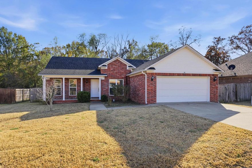 Just like new and truly move-in ready, this beautiful split-floor-plan home in Eaglebrook Subdivision has it all! Enjoy ALL new paint throughout, hardwood floors, a spacious pantry, a cozy gas fireplace, and a relaxing covered patio. This home qualifies for 100% financing and the location is perfect—right between Conway and Vilonia! Homes like this don’t last long—call today to schedule your private showing!