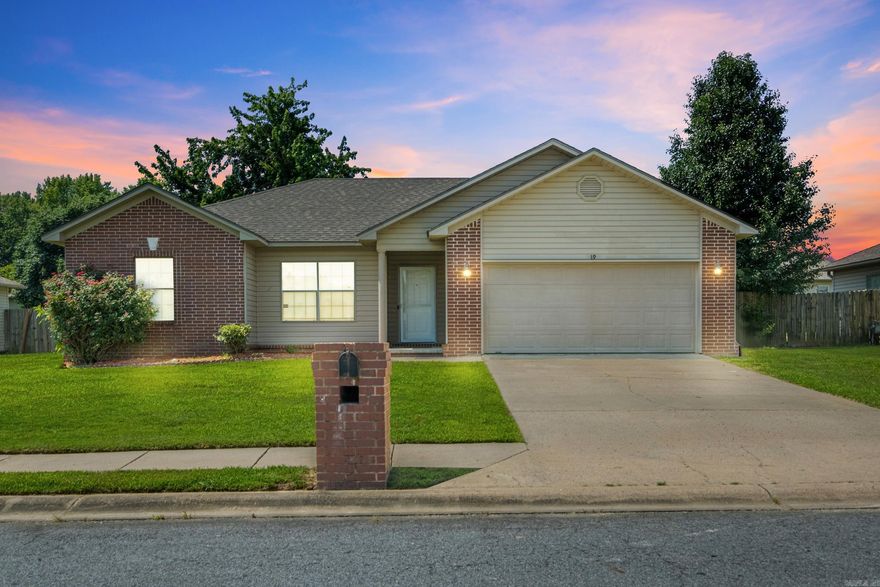 Perfect for first time buyers! This well-maintained 3bed 2bath home in a cozy Cabot subdivision offers plenty of space inside and out. The open, split floorplan layout gives everyone room to breathe, while hard flooring throughout makes cleaning a breeze. You'll love the bright kitchen with a breakfast bar and eat-in area, plus a spacious primary suite with double vanities, a jetted tub, and a walk-in closet. Enjoy your morning coffee on the back patio overlooking a large backyard-ideal for pets, kids, entertaining, or a big ol garden. With a 2 car garage, newer roof, and great schools nearby, this home is move-in ready and affordable. Don't miss your chance to become a homeowner today!