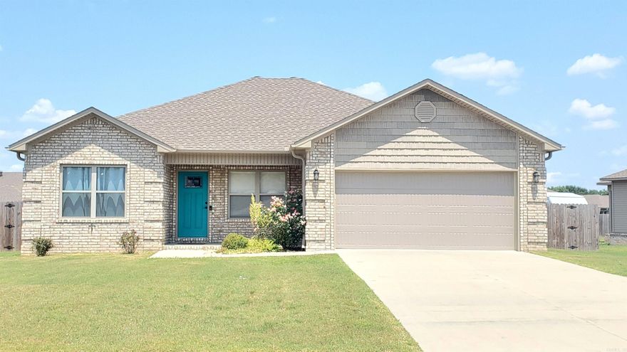 This Beautiful Custom Built 3 Bedroom 2 Bath home is still like New. Located in a great neighborhood, near shopping, restaurants and schools.  Awesome open floor Plan, Large Living Room with Vaulted Ceilings, Gorgeous Kitchen with a large Island, Granite Leathered countertops, under and over cabinet lighting, pantry, farm house sink and Nice SS Appliances including Side x Side Refrigerator that conveys. Great Master Suite with a Beautiful Tiled Shower, double Sinks/vanity, Toilet Closet and Huge Walk in Closet. Enjoy the large covered back porch and Nice sized fenced in yard with Double gate on one side and Single on other for easy access.