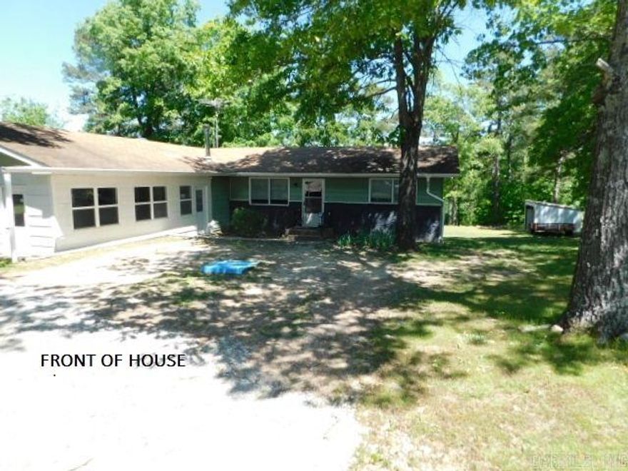 Nice three bedroom, two bath home.  Bedrooms are split into 2 primary bedrooms with walk-in closet and bath, the second primary bedroom has an office or bonus room connected to it, plus a walk-in closet and outside entry.  Head east from this home place and you are 5 miles from the Jordan landing on the Norfork Lake. Head west and in 6 miles you are at the city of Norfork and the confluence of the White River and Norfork Rivers.  Great fishing and recreation on either side, in addition you are 20 miles from Mountain Home for shopping and the hospital.  The home has an open kitchen with granite counter tops, plus nice appliances that stay with the house.  If you like to watch the animals or if you hunt you have 2 acres behind the house that is abundant in game.  This open ranch style home has a wood burning stove for auxiliary heat and allows you to be close to nature.  A wonderful place to live with all the water around you, hunt, fish and enjoy life, make this house just your kind. Seller to allow up to $500 for buyers closing cost on acceptable offers.