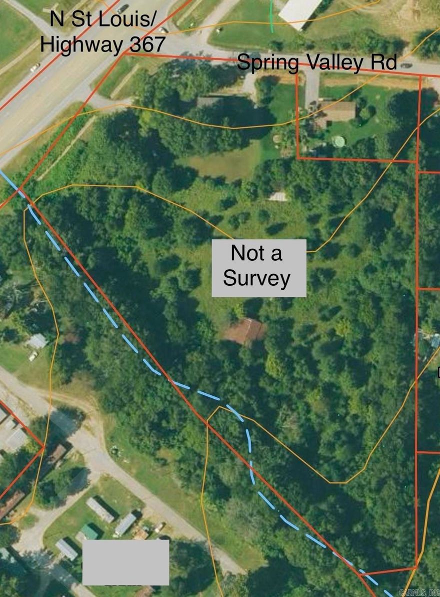 COMMERCIAL POTENTIAL! Batesville is growing and highway frontage near town is getting harder to find! Here's your chance to plant your entrepreneurial dreams just minutes from city limits on N Saint Louis/ Highway 167 with approximately 250 feet of frontage and 6.75 acres more or less! 2023 AR DOT traffic counts show 12,000 so this location offers HIGH VISIBILITY! The property also has frontage on Spring Valley Road and includes a 2100+ square foot house that is currently occupied as a rental.